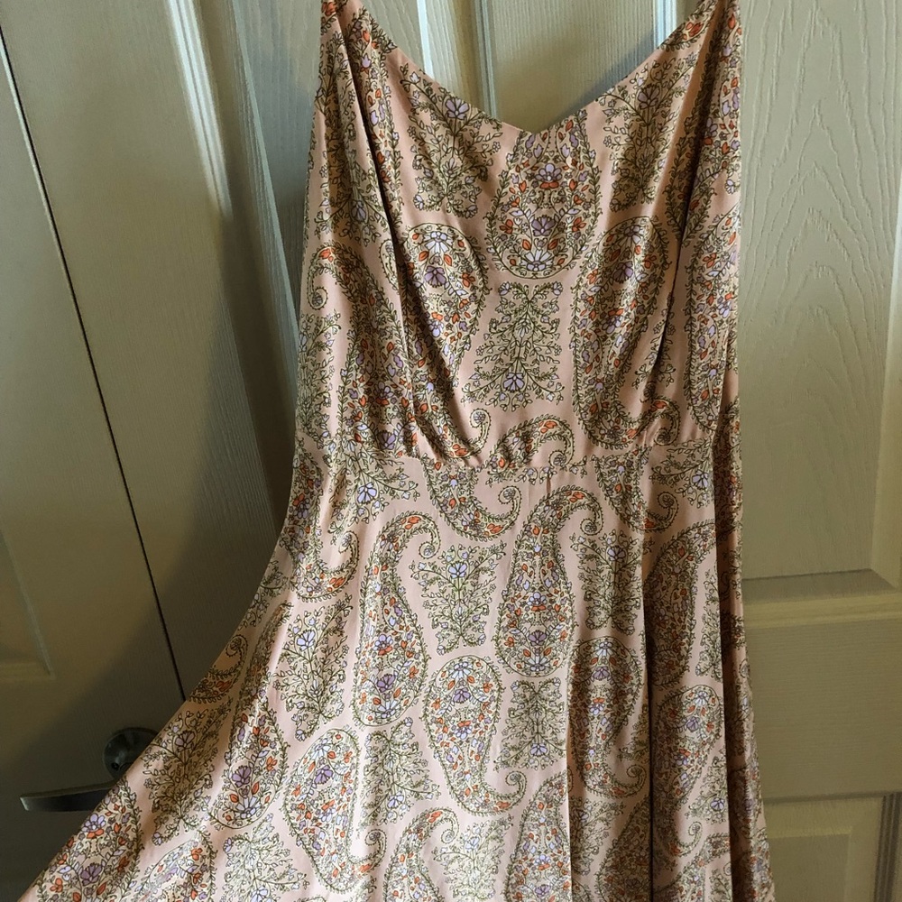 Paisley print summer dress